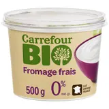 Fromage frais nature 0% MG CARREFOUR BIO