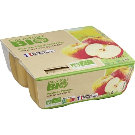 Compote Sans Sucres Bio CARREFOUR BIO