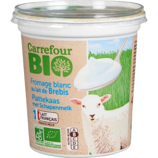 Fromage blanc  au lait de brebis Bio CARREFOUR BIO