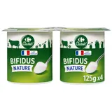 Yaourts bifidus nature CARREFOUR CLASSIC'