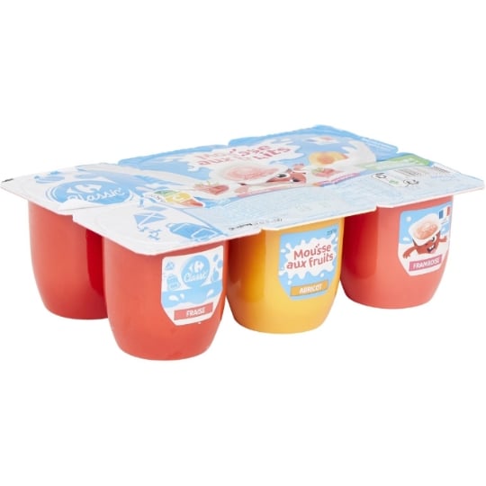 Desserts mousse aux fruits CARREFOUR CLASSIC'