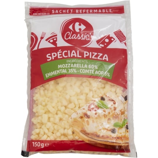 Fromages râpés spécial pizza CARREFOUR CLASSIC'