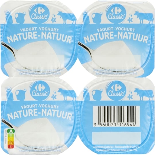 Yaourts Nature nature CARREFOUR CLASSIC'