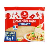 Fromage Râpé Emmental Français Fondant CARREFOUR CLASSIC'