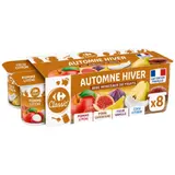 Yaourts brassés aux fruits - Poire châtaigne avec morceaux CARREFOUR CLASSIC'