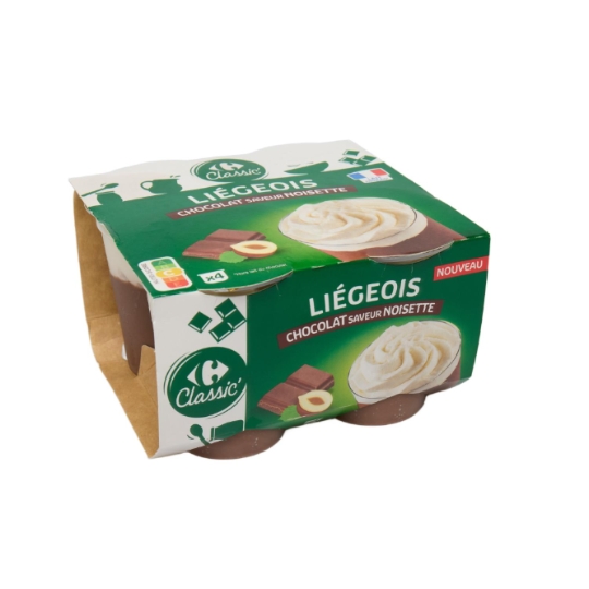Liegeois Chocolat noisettes CARREFOUR