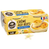 Crème aux œufs   saveur vanille CARREFOUR ORIGINAL