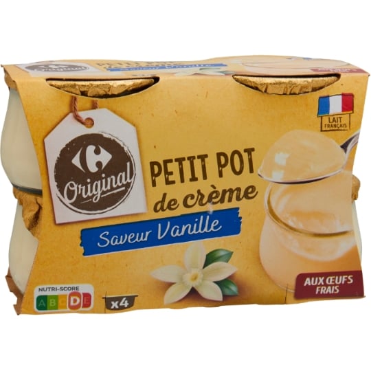 Crèmes dessert vanille CARREFOUR ORIGINAL