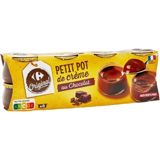 Crèmes dessert chocolat CARREFOUR ORIGINAL