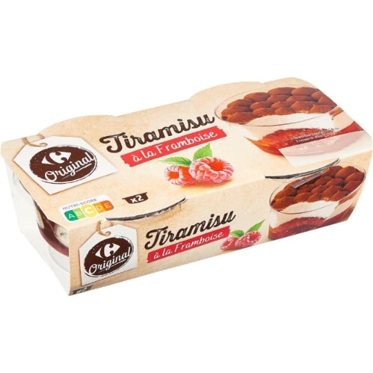 Dessert Tiramisu framboise CARREFOUR ORIGINAL