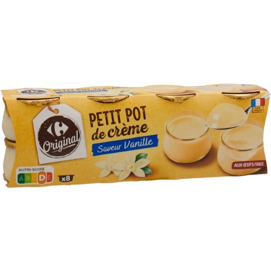 Crèmes dessert vanille CARREFOUR ORIGINAL