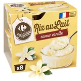 Riz au lait  saveur vanille CARREFOUR ORIGINAL