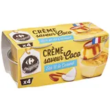 Crème aux œufs  saveur coco caramel CARREFOUR ORIGINAL