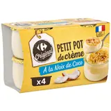 Dessert crème à la noix de coco CARREFOUR ORIGINAL