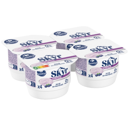 Skyr Myrtille 0% MG CARREFOUR SENSATION