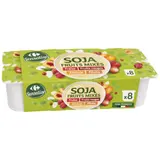 Dessert végétal soja fruits mixés CARREFOUR SENSATION