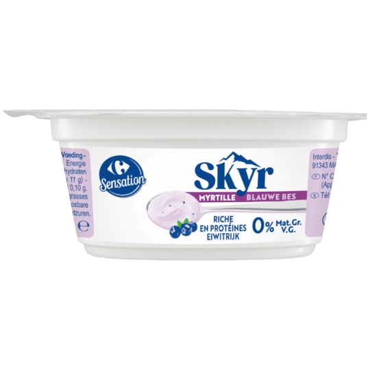 Skyr Myrtille 0% MG CARREFOUR SENSATION