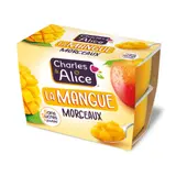 Dessert fruitier Mangue Morceaux Sans Sucres Ajoutés CHARLES & ALICE