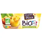 Compote Pomme Poire Bio CHARLES & ALICE