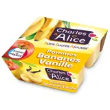 Compote Pomme Banane Vanille Sans Sucres Ajoutés CHARLES & ALICE