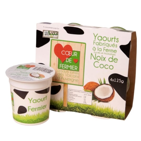 Yaourts Noix de Coco COEUR DE FERMIER