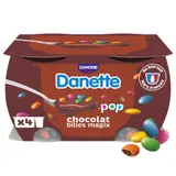 Crème dessert chocolat avec billes chocolat DANETTE POP