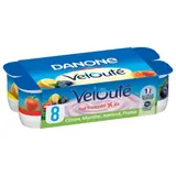 Yaourt aux fruits mixés citron myrtille abricot fraise DANONE VELOUTE