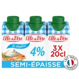 Crème Uht Semi-Épaisse Extra-Légère ELLE & VIRE