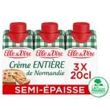 Crème Uht Semi-Épaisse Entière 30% Mg ELLE & VIRE