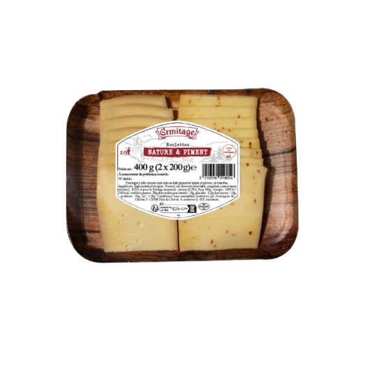 Fromage à Raclette Nature et Piment ERMITAGE