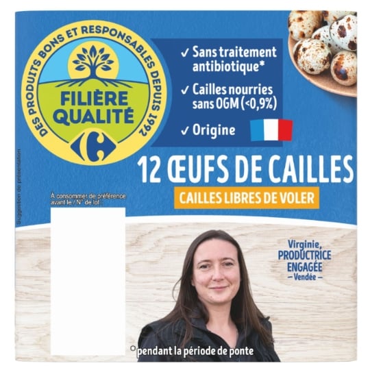 Œufs de Cailles FILIERE QUALITE CARREFOUR