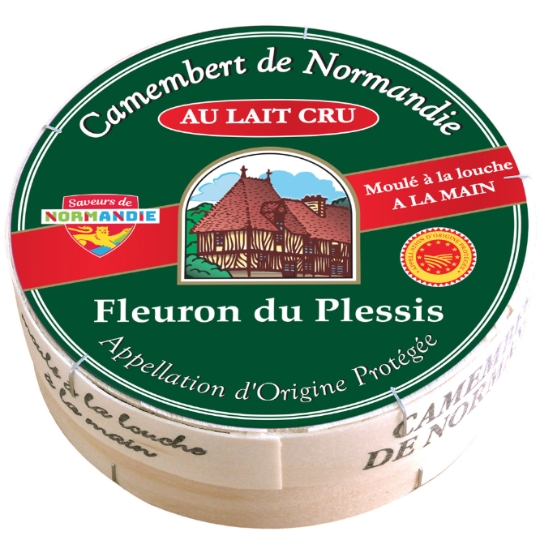 Camembert Au Lait Cru AOP FLEURON DU PLESSIS