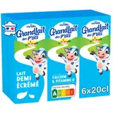 Lait Demi Ecrémé Nature Enfant GrandLait des P'tits CANDIA