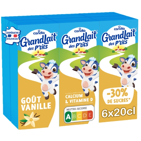 Boisson à Base de Lait Vanille Enfant GrandLait des P'tits CANDIA