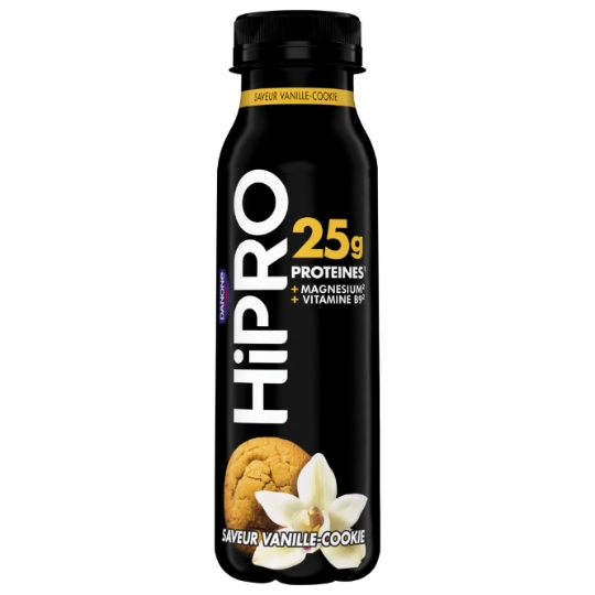 Yaourt à boire vanille cookie protéiné 0% MG HIPRO