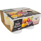 Yaourts au lait entier brassé à la mangue, fruits de la passion, pitaya KER RONAN