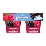Yaourt Smoothie Framboise Mûre LA FERMIERE
