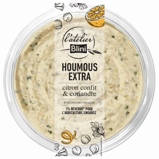Houmous Extra Citron Confit Coriandre ATELIER BLINI