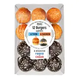 Mini Burgers Apéritifs 6 Thon et 6 Saumon PASO TRAITEUR