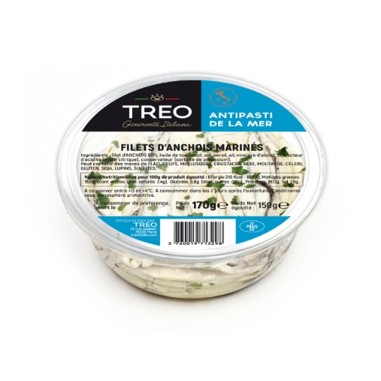 Filets d'anchois marinés TREO