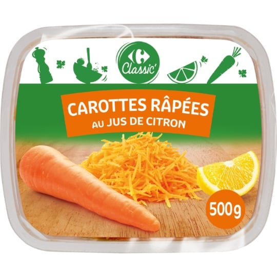 Carottes râpées au jus de citron CARREFOUR CLASSIC'