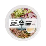 Salade duo de lentilles thon œuf CARREFOUR BON APPETIT !