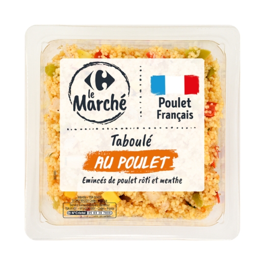Taboulé au poulet rôti et menthe CARREFOUR LE MARCHE