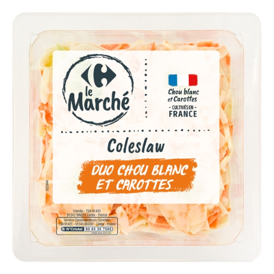 Coleslaw duo chou blanc et carottes CARREFOUR LE MARCHE