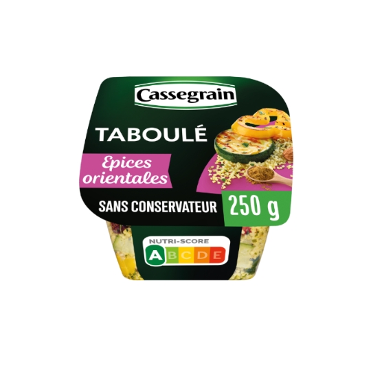 Salade Taboulé Courgettes et Poivrons grillé CASSEGRAIN