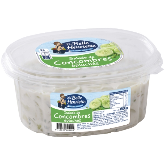 Salade concombres épluchés LA BELLE HENRIETTE