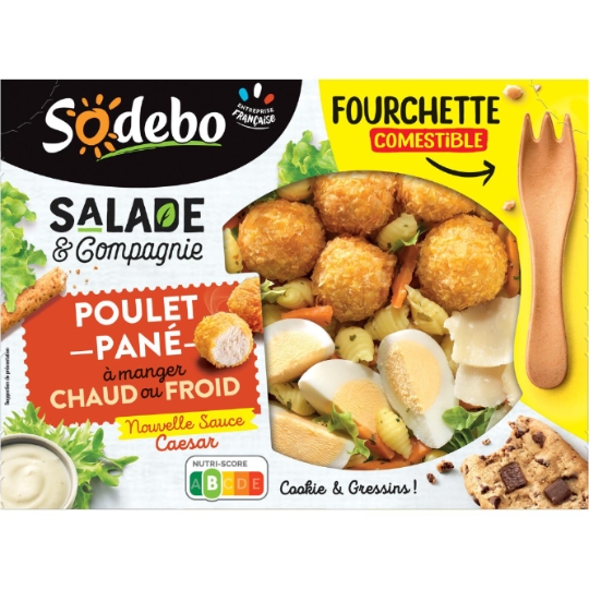 Salade Poulet pané sauce caesar SODEBO