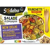 Salade New Delhi Riz Lentilles Corail Boulettes De Pois Chiches Et Légumes SODEBO
