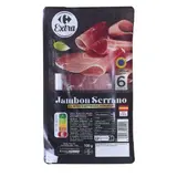 Jambon serrano, en tranches et STG CARREFOUR