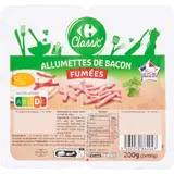 Allumettes de bacon fumées CARREFOUR CLASSIC'